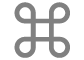 et symbol for Kommandotast