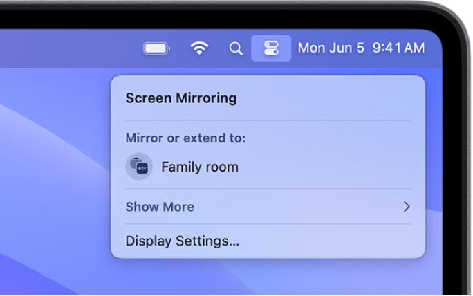 Apple&rsquo;s screen mirroring window