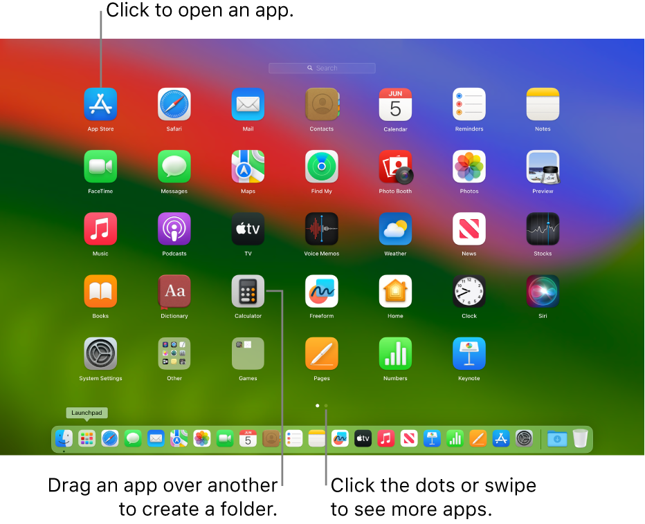 Use Launchpad to view and open apps on Mac - Apple Support (CA)