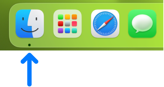 El icono del Finder en la parte izquierda del Dock.