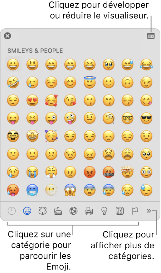 Utiliser des Emoji et symboles sur Mac Assistance Apple FR