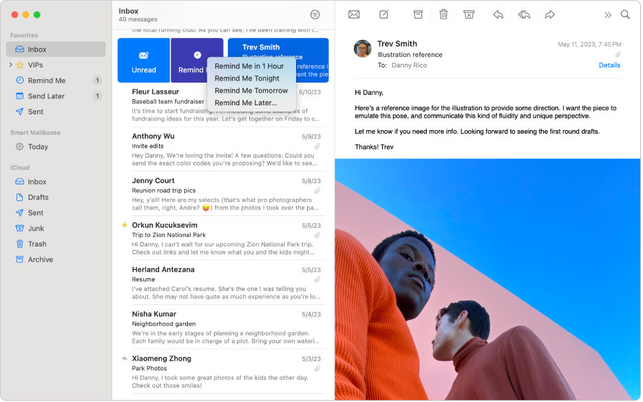 Use Remind Me to come back to emails later in Mail on Mac - Apple Support