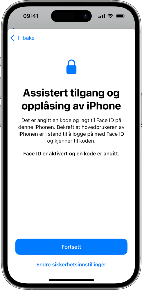 En iPhone med en skjerm som ber en støttespiller om å bekrefte at personen som bruker enheten, kan enhetspassordet.