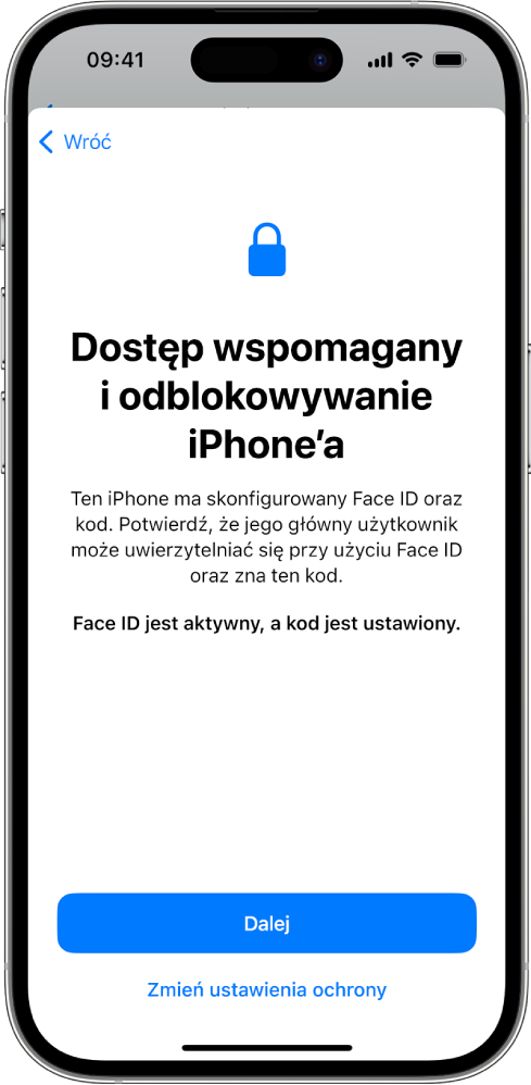 iPhone z ekranem proszącym zaufaną osobę wspierającą o potwierdzenie, czy osoba używająca urządzenia zna kod urządzenia.