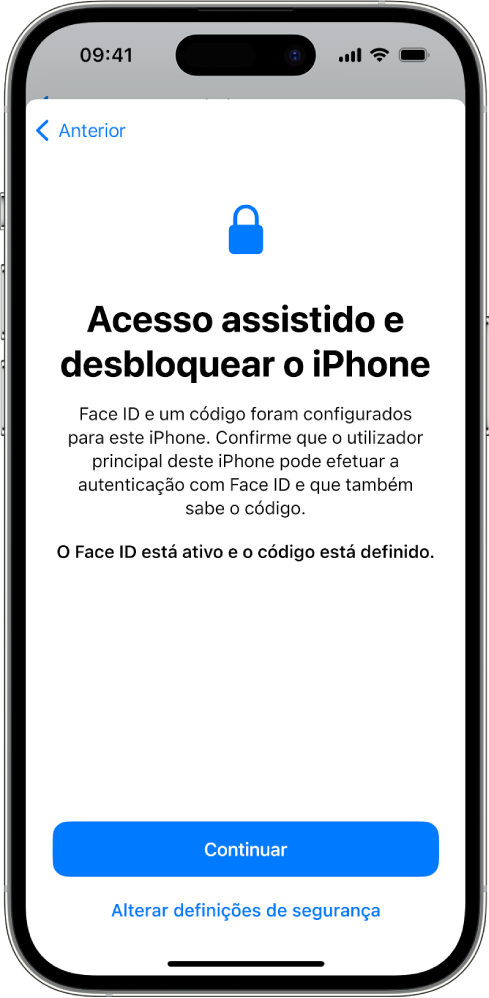 Um iPhone com um ecrã a pedir a confirmação de que a pessoa que usa o dispositivo sabe o código do dispositivo.