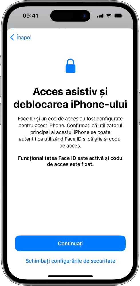 Un iPhone cu un ecran care îi solicită însoțitorului de încredere să confirme că persoana care utilizează dispozitivul cunoaște codul de acces al dispozitivului.