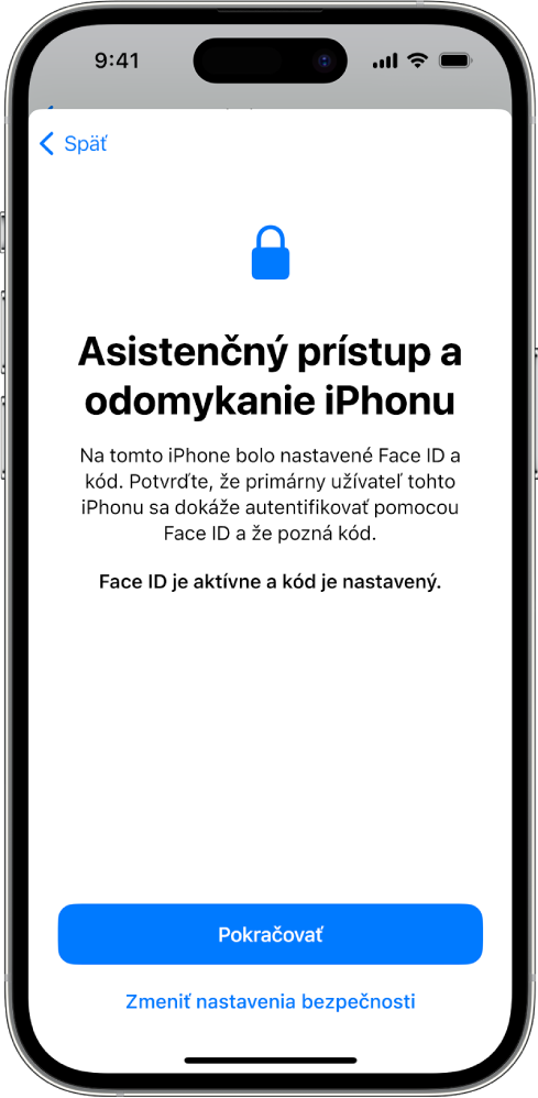 Na iPhone je obrazovka so žiadosťou, aby dôveryhodná osoba potvrdila, že osoba používajúca zariadenie pozná kód zariadenia.