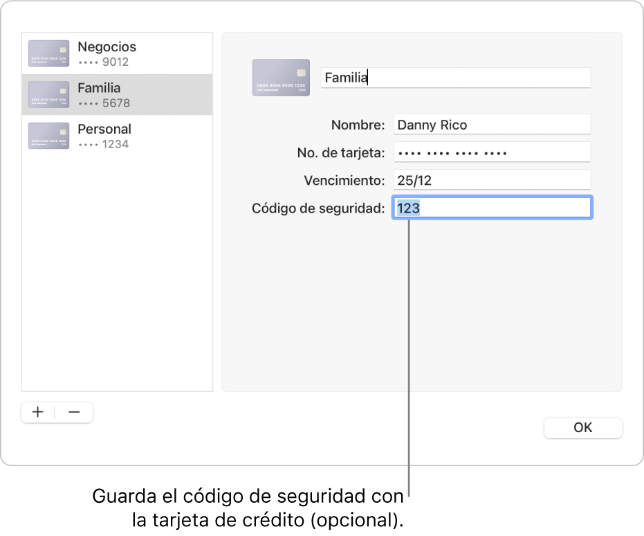 Un formulario de tarjeta de crédito con campos para ingresar el nombre, número de tarjeta de crédito, fecha de vencimiento y código de seguridad.