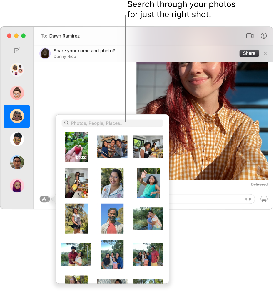 Send photos and videos in Messages on Mac - Apple Support