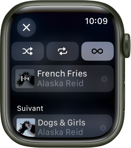 Ecouter musique 2025 apple watch