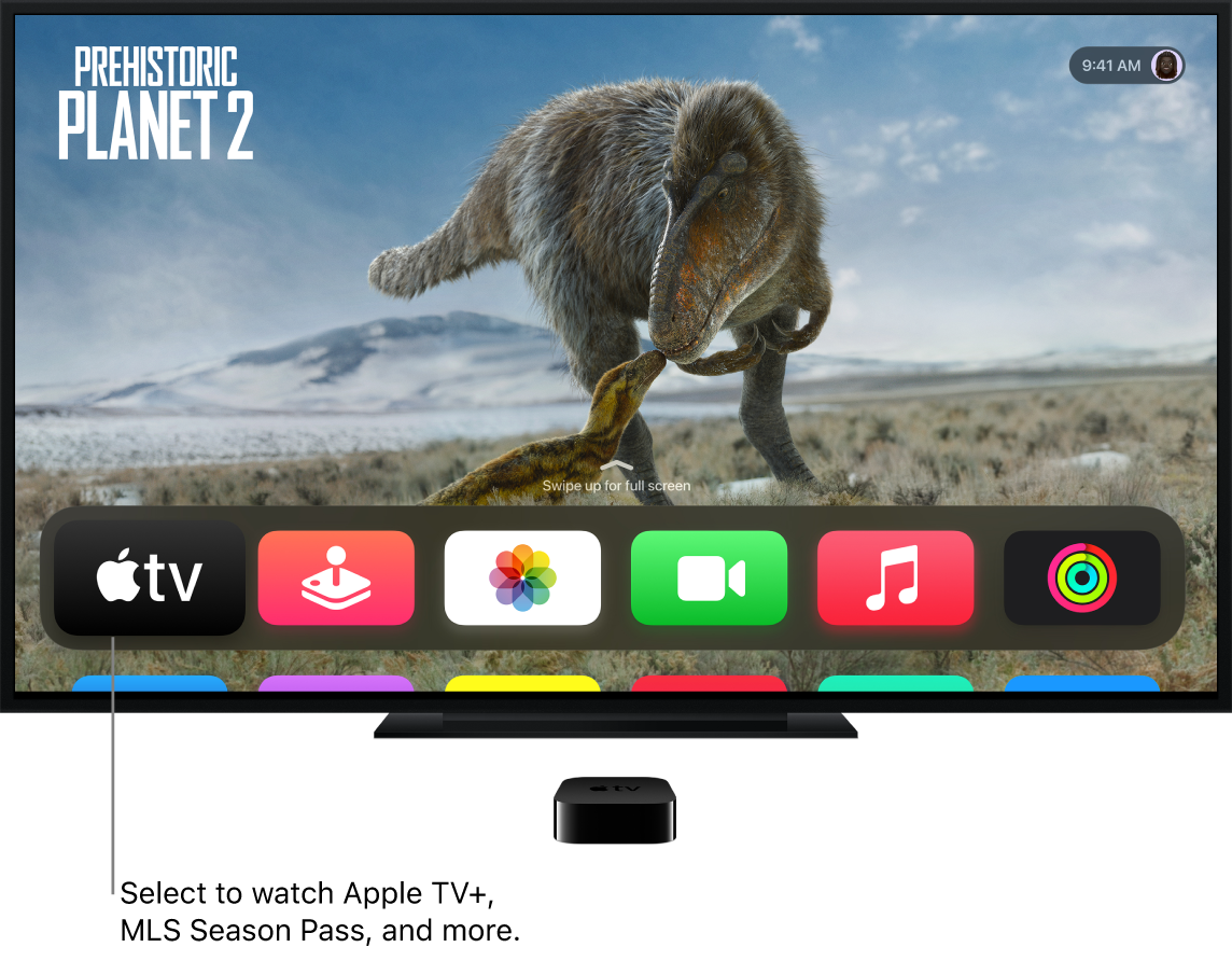 Apple TV app on home screen