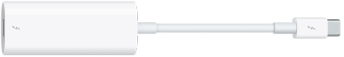 A Thunderbolt 3 (USB-C)–Thunderbolt 2 adapter.