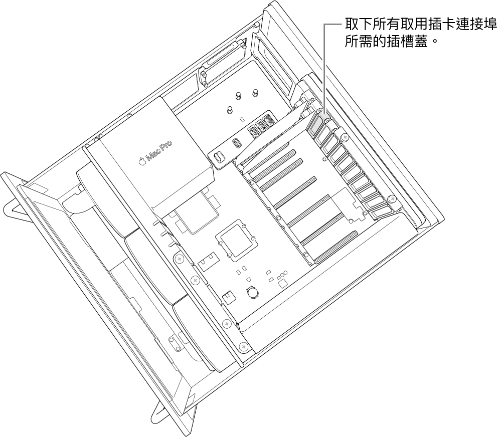 取下插槽蓋。