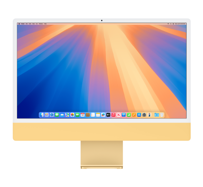 La pantalla d’un iMac.