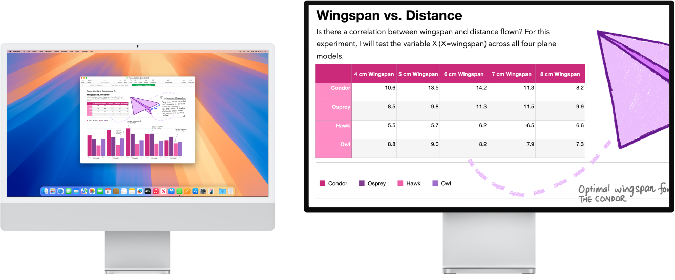 Zoom Display active on the right display, with the screen size fixed on the left display.