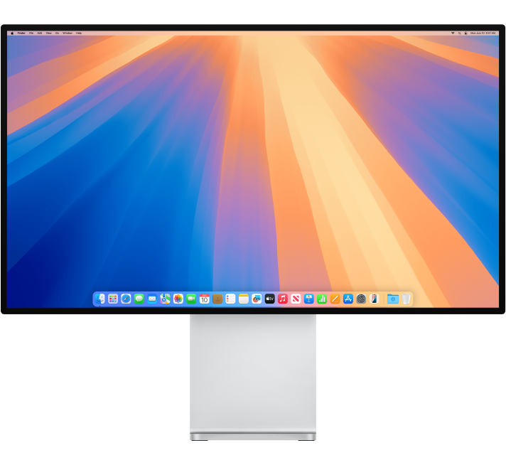 Pro Stand тірегіндегі Pro Display XDR.