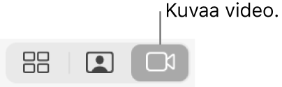 Video-painike (jolla tallennetaan video).