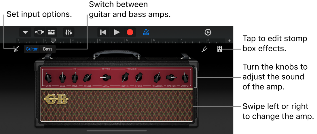 Guitar Amp Touch Instrument