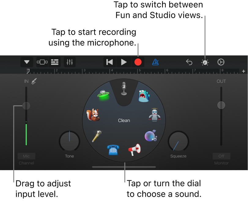 Audio Recorder Touch Instrument