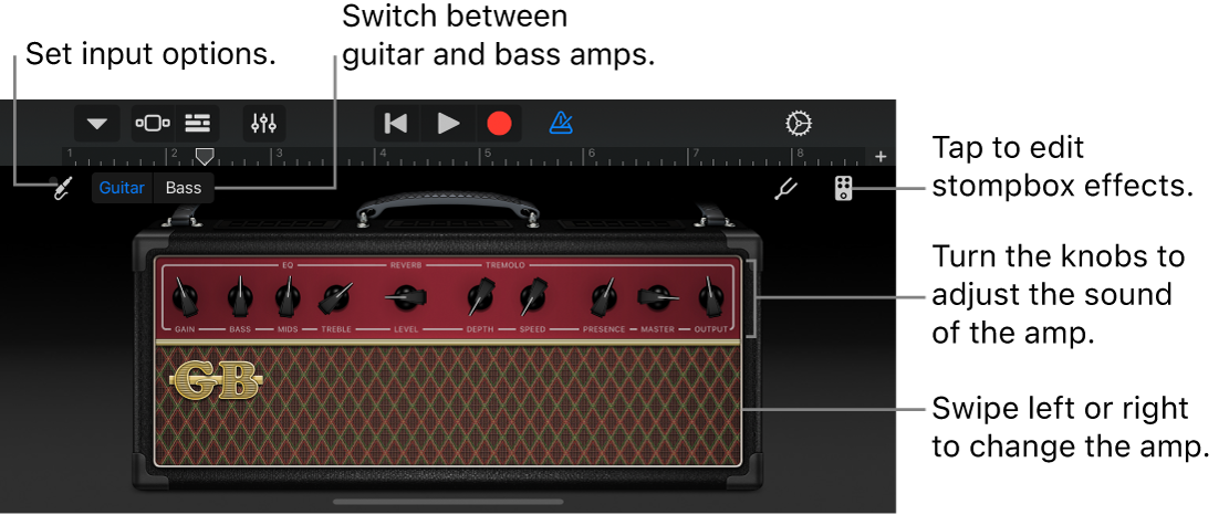 Guitar Amp Touch Instrument