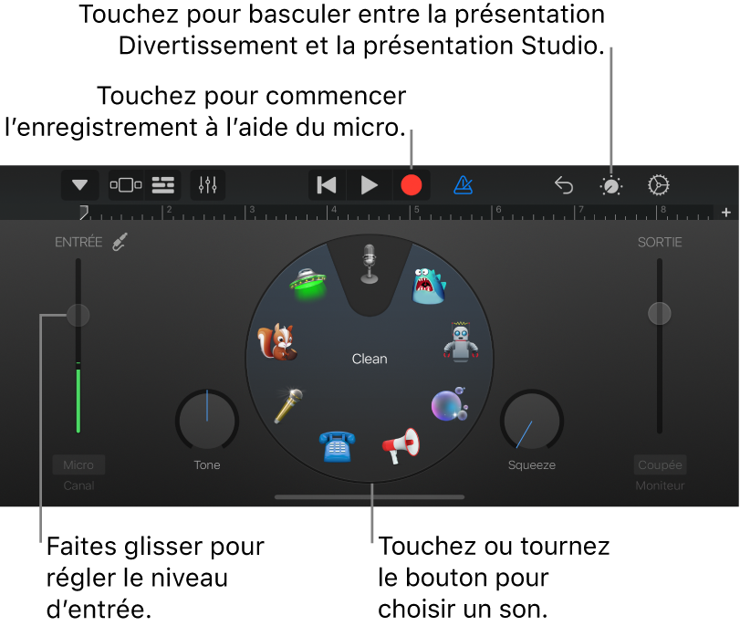 Instrument tactile Audio Recorder