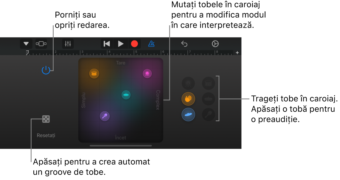 Instrument tactil Smart Drums