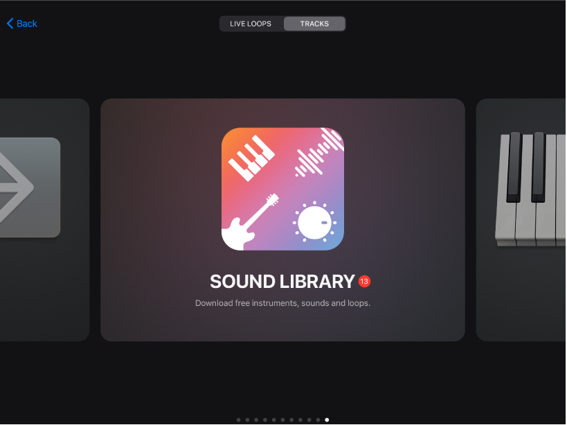 Sound Library in the Sound browser