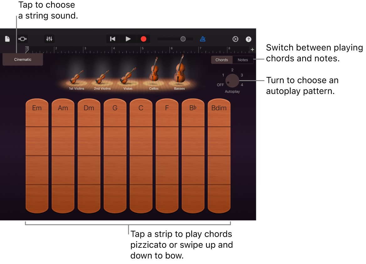 Strings Touch Instrument