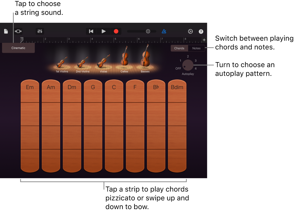 Strings Touch Instrument