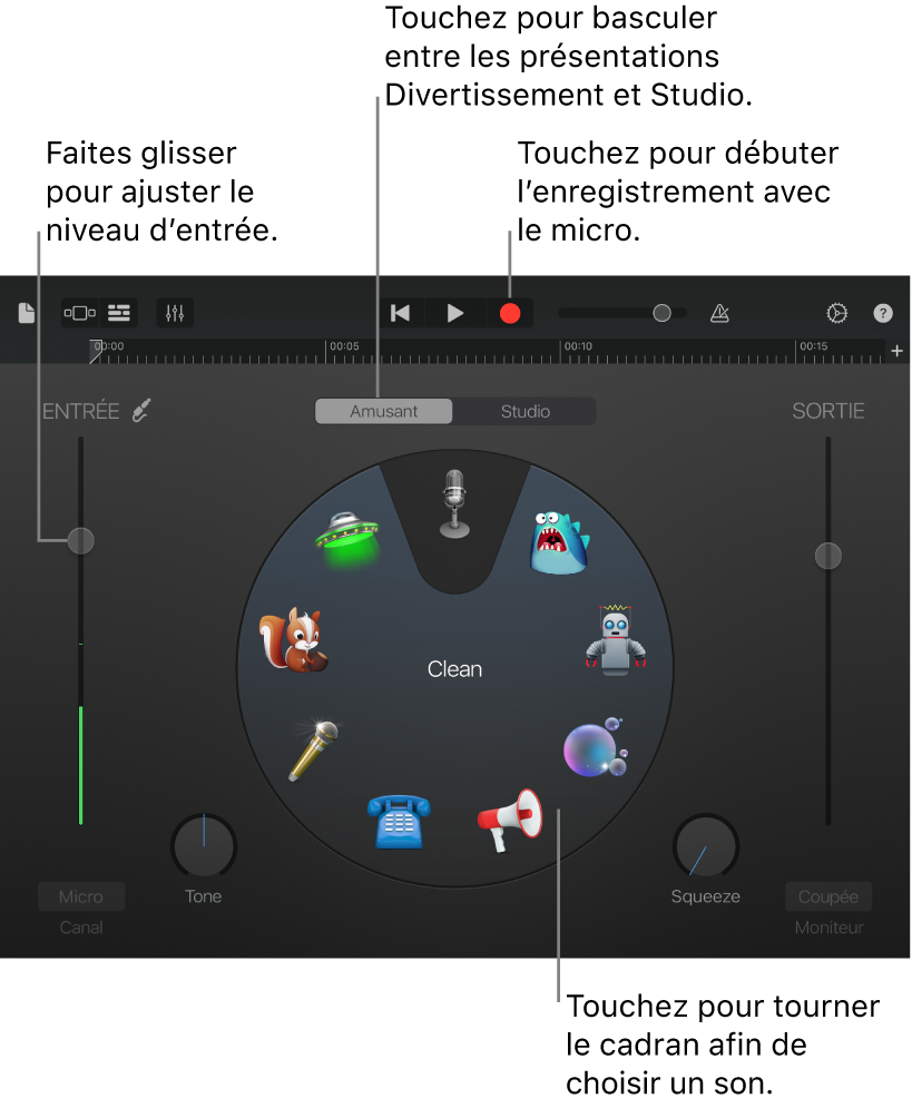 Instrument tactile Audio Recorder