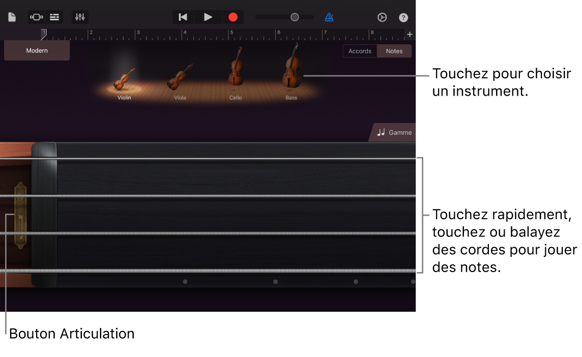 La présentation Notes sur l’instrument tactile Cordes