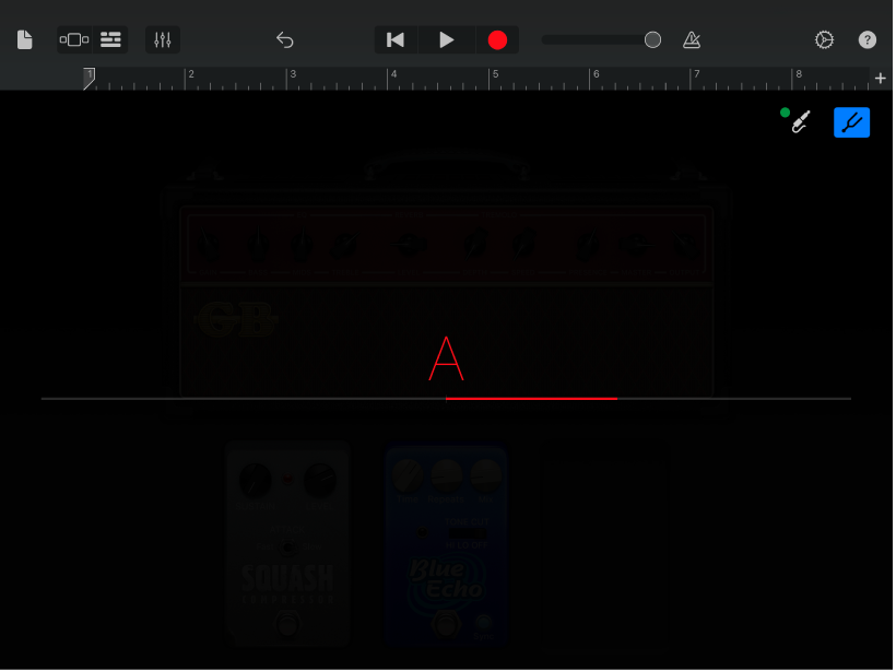 Guitar Ampのチューナー