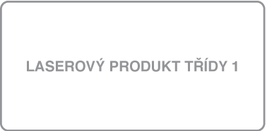 Štítek laserového produktu třídy 1.