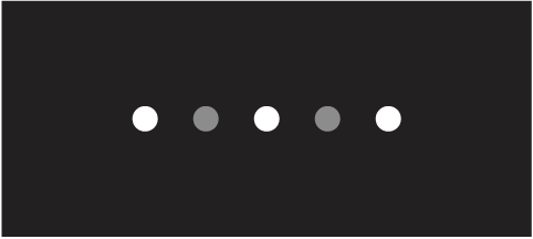 Three illuminated lights, indicating Conversation sound profile is active.