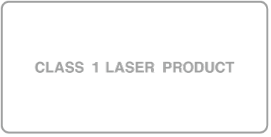 Class 1 Laser Product label.