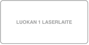 Luokan 1 laserlaitteen merkki.