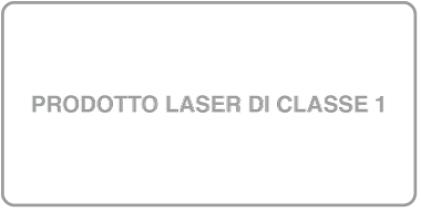 Etichetta prodotto laser Classe 1.