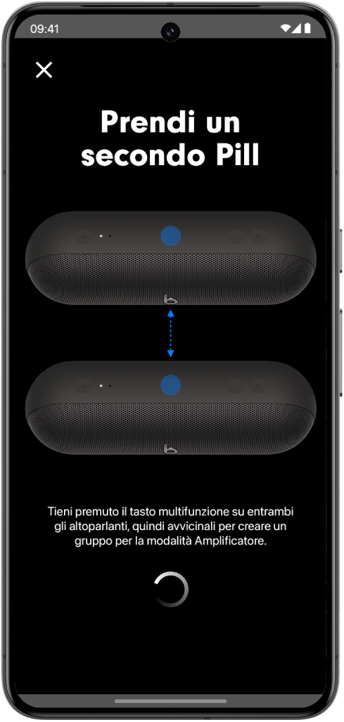 La schermata “Prendi un altro Pill” dell’app Beats.