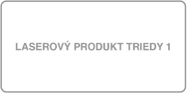 Štítok laserového produktu triedy 1.