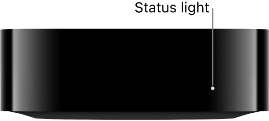 Apple TV with status light shown