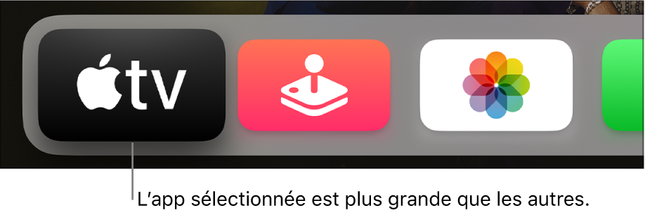 App sélectionnée sur l’écran d’accueil