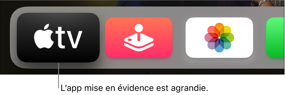 App sélectionnée sur l’écran d’accueil