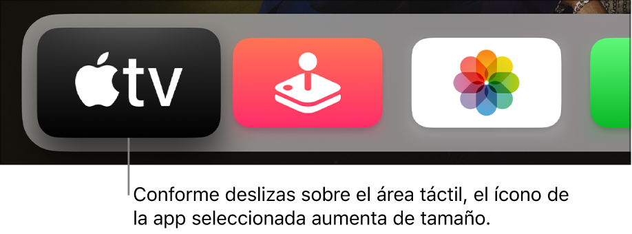 App seleccionada en la pantalla de inicio