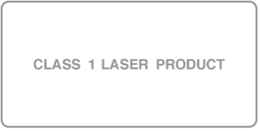 A label reading “Class 1 Laser Product”.
