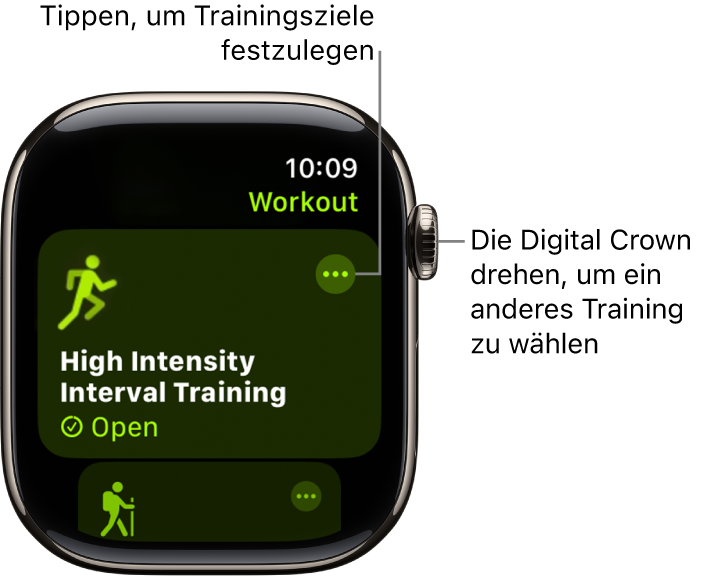 Starten eines Trainings auf der Apple Watch Apple Support AT