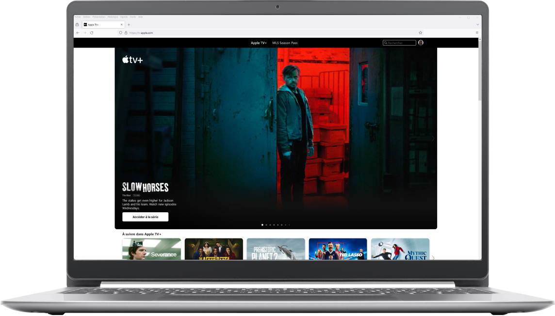 Site web Apple TV dans un navigateur