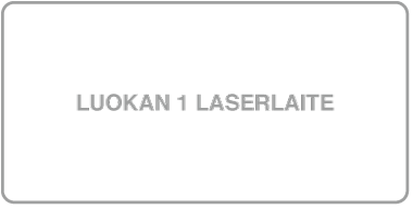 Luokan 1 lasertuotteen merkki.