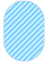 Ein hellblaues Oval