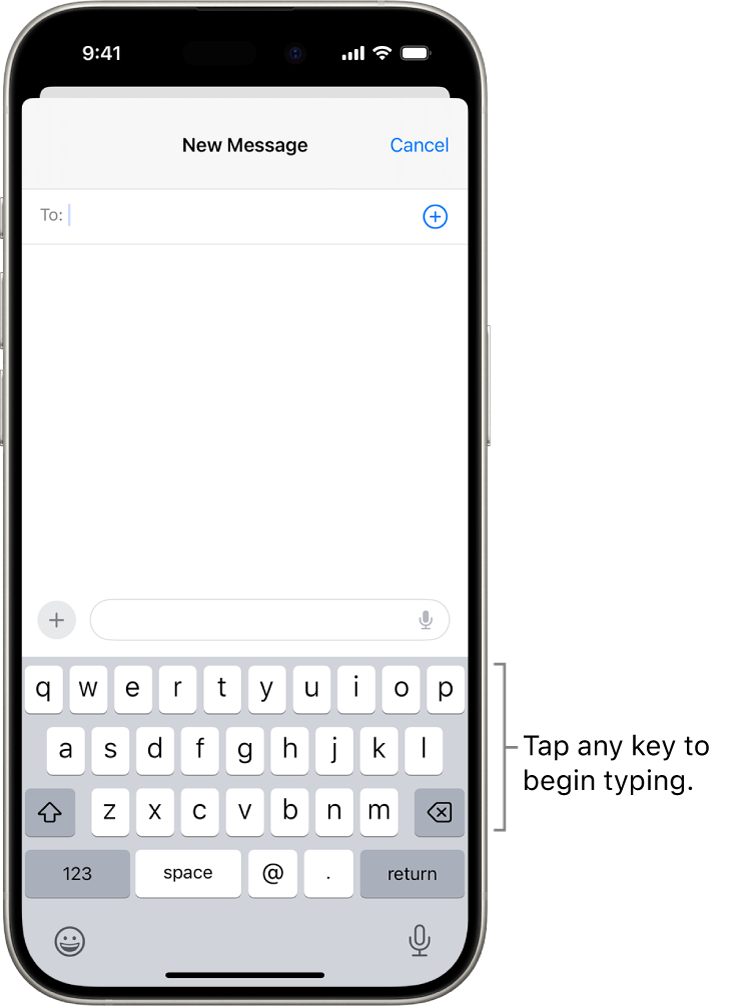 Type with the onscreen keyboard on iPhone – Apple Support (UK)