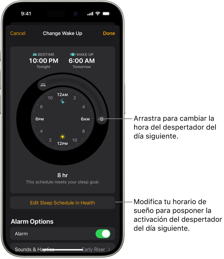 Modificar el despertador en la app Reloj en el iPhone Soporte tecnico de Apple CO